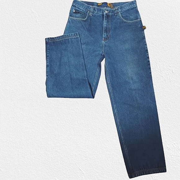 Y2K Baggy Carpenter Denim Jeans DNM Denim Attitude Hip Hop 37x32 Skater Urban - Picture 9 of 16